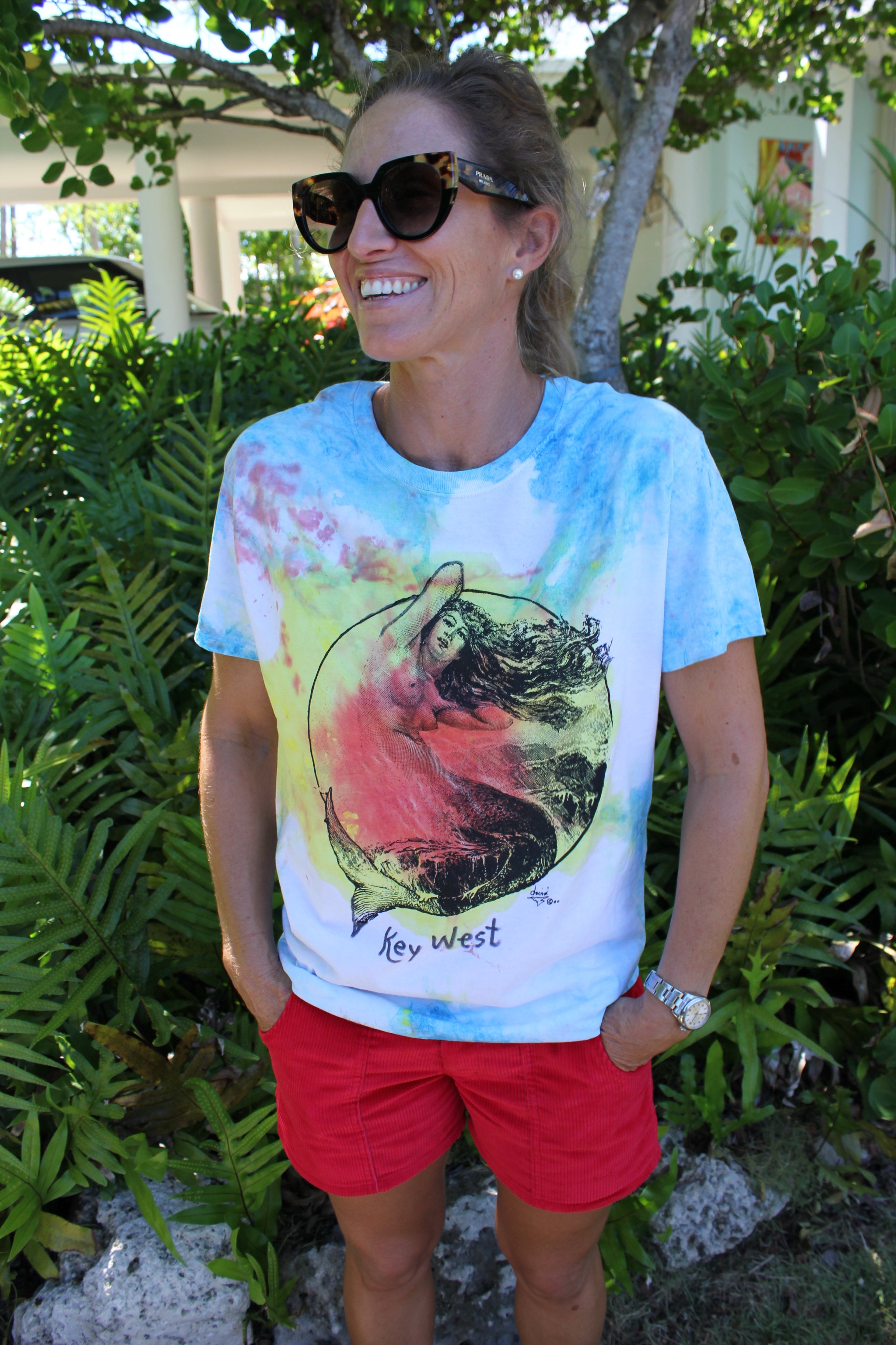 Prada tie dye shirt hot sale